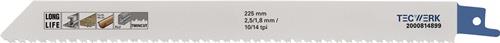 Säbelsägeblatt L.225mm B.19mm TPI 10/14 5 St./Karte TW Säbelsägeblatt L.225mm B.19mm TPI 10/14 5 St./Karte TW