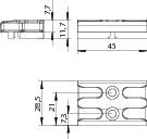 WINKHAUS Schließblech GVM UK 60 N SL, WINKHAUS Schließblech GVM UK 60 N SL,