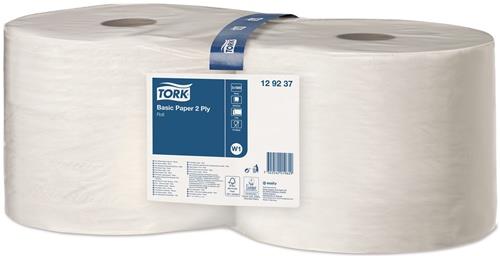 Putztuch TORK 129237 L.ca.340 mmxB.ca.235mm weiß 2-lagig,perforiert,geprägt 2 Rl