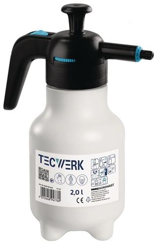 TECWERK Drucksprüher 2l FPM Dichtung,Kunststoff-Düse TECWERK