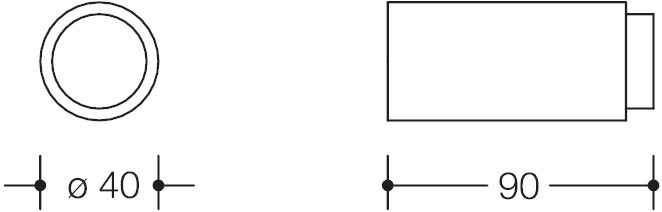 HEWI Wandpuffer 611.90, Polyamid, 611.90 98