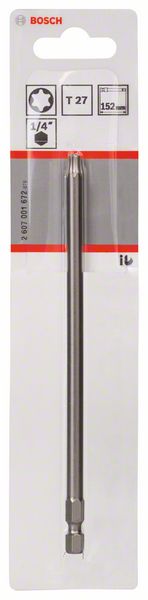 BOSCH Schrauberbit Extra-Hart T27, 152 mm, 1er-Pack