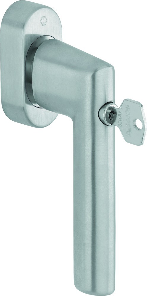 HOPPE® Fenstergriff absperrbar Amsterdam E0400S/UD9056, mit Schrauben, Edelstahl