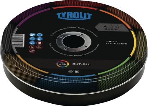 TYROLIT Trennscheibe BASIC CUT-ALL D125x1mm ger.Bohr.22,23mm TYROLIT