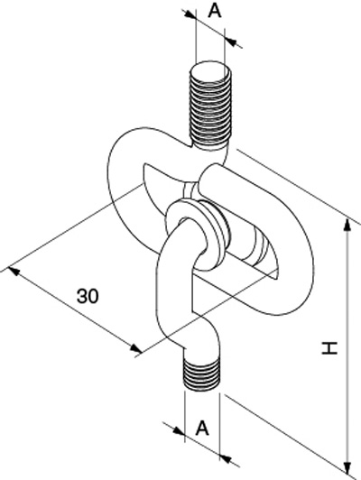 FISCHER Schiebebügel SB M8