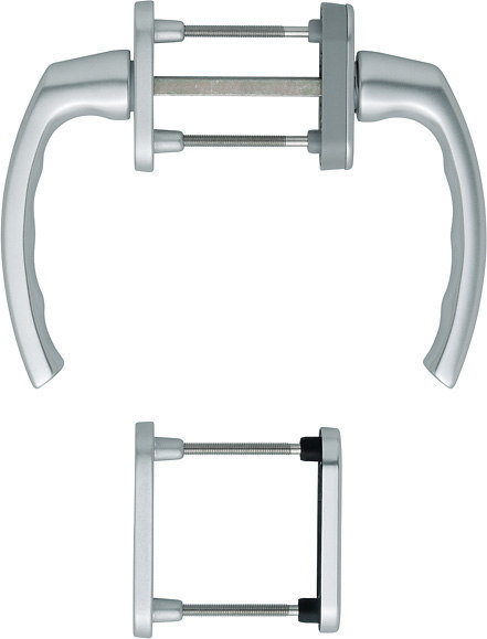 HOPPE® Fenstertürgriffgarnitur Luxembourg 099/66N/U26, Aluminium, 2964233