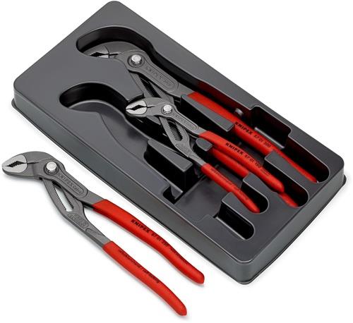 KNIPEX Zangensatz Cobra®-Paket Inh.3tlg.grau atram.Kunststofftiefziehteil KNIPEX