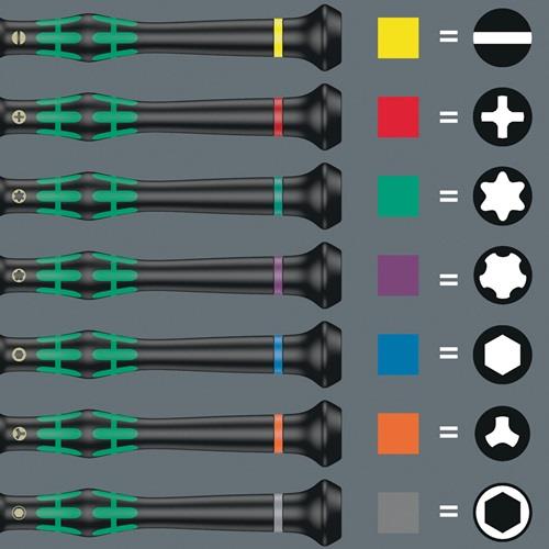 WERA Elektronikerschraubendreher 2052 2,5mm Klingen-L.60mm Kugelk.