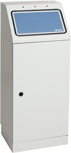 STUMPF Wertstoffsammler 45l H1000xB400xT300mm lichtgrau lichtgrau,RAL 7035 stationär