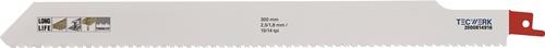 TECWERK Säbelsägeblatt L.300mm B.25mm TPI 10/14 2,5/1,8mm 5 St./Karte TW TECWERK Säbelsägeblatt L.300mm B.25mm TPI 10/14 2,5/1,8mm 5 St./Karte TW
