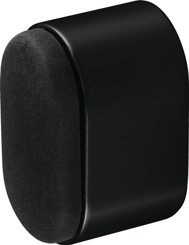 HERMETA Wandtürpuffer 4700/4702/4704 Alu.schwarz ku.-besch.L.25mm HERMETA