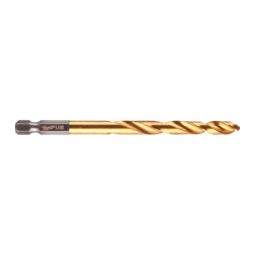 MILWAUKEE 6,8 x 108mm SHOCKWAVE Metallbohrer HSS-G RED HEX Titan 1/4"