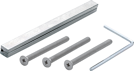 HOPPE® Befestigungsset für Schutz-Türgriffgarnituren ES1 (Griff/Griff), VK 10 mm, DIN 965, Stiftlänge , Türdrücker, Haustür