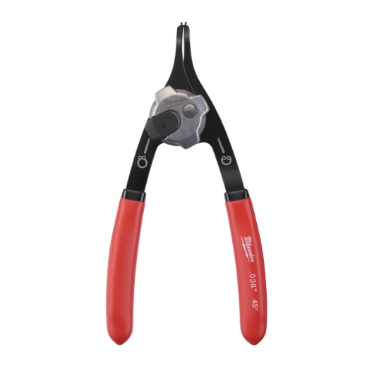MILWAUKEE 45° gekröpft, 0,9 mm Spitze, für Größe A0/J0 Sicherungsringzange für Wellen und Bohrungen