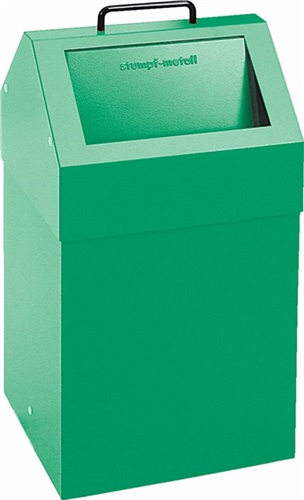 STUMPF Wertstoffsammler 45l H640xB330xT310mm verkehrsgrün stationär