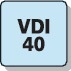 PROMAT Radialwerkzeughalter B4 DIN 69880 VDI40 li.Überkopf PROMAT