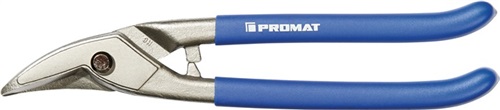 PROMAT Lochschere Gesamt-L.250mm re.STA max.1mm VA max.0,5mm Qualitätsstahl Ku.-Überzug