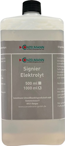 Elektrolyt Signier 1l Flasche CONZELMANN