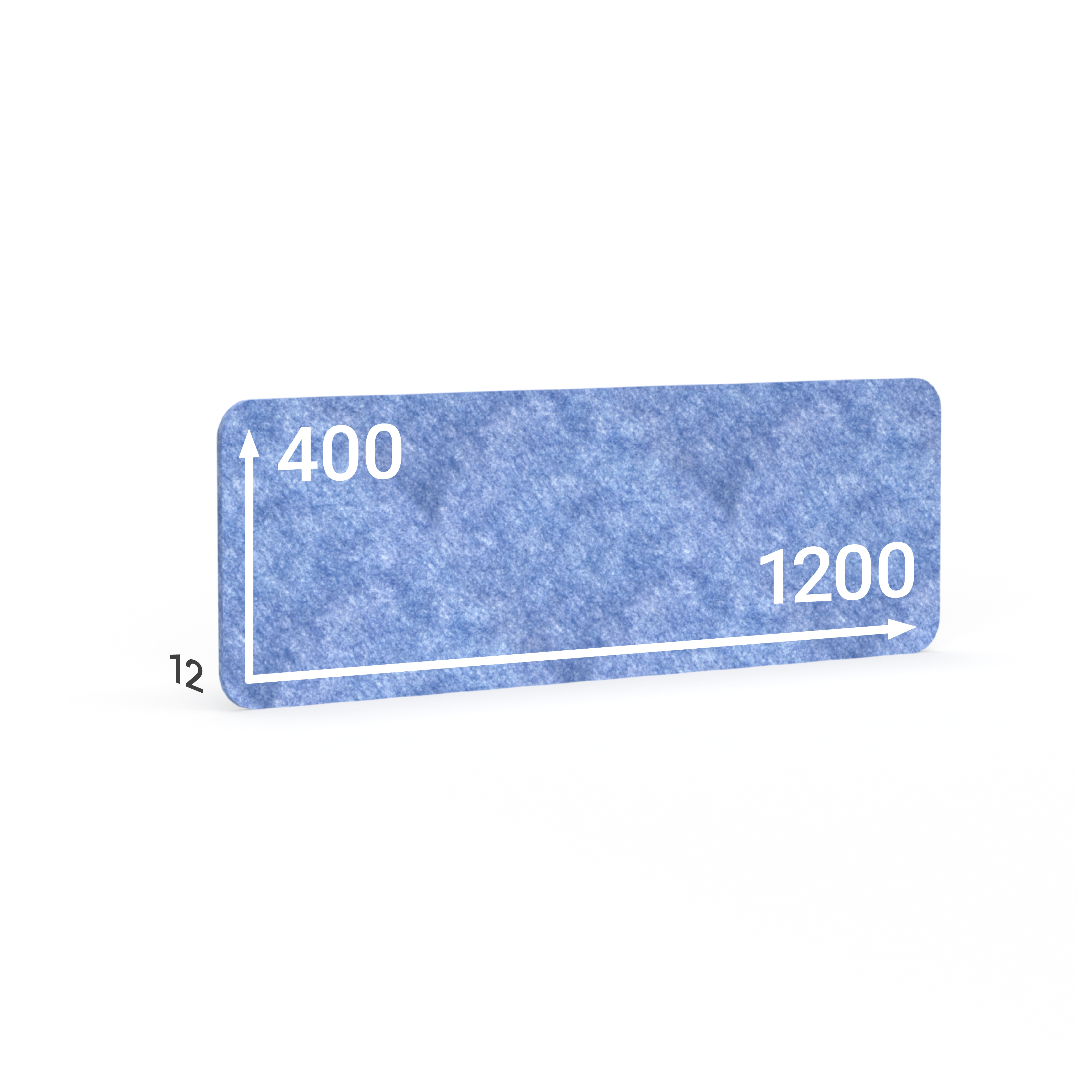 BMB AKUSTIX Vario eco, HxBxS: 400x1200x12 mm, Hellblau, AV27