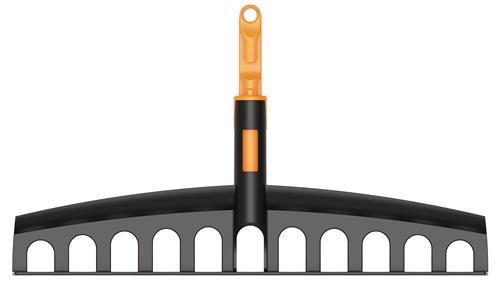 FISKARS Kunststoffrechen OneClick Arbeits-B.409mm Zinken-L.80mm 12 Zinken FISKARS