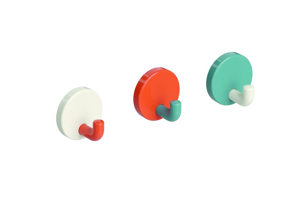 HEWI Wand-Einzelhaken Set 801.99 Polyamid, 801.99.001