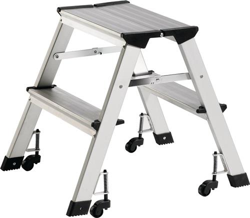 Nordwest Klapptritt Stufen 2 Plattform-H.440mm Alu.fahrbar