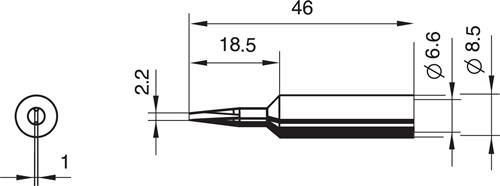 ERSA Lötspitze Ser.832 meißelförmig B.2,2mm 0832 CD/SB ERSA