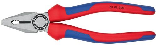 KNIPEX Kombizange L.200mm pol.Mehrkomp.-Hülle KNIPEX