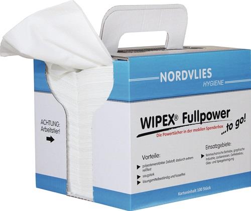 WIPEX Putztuch WIPEX Fullpower „TO GO" L380xB320ca.mm weiß z-gefaltet WIPEX