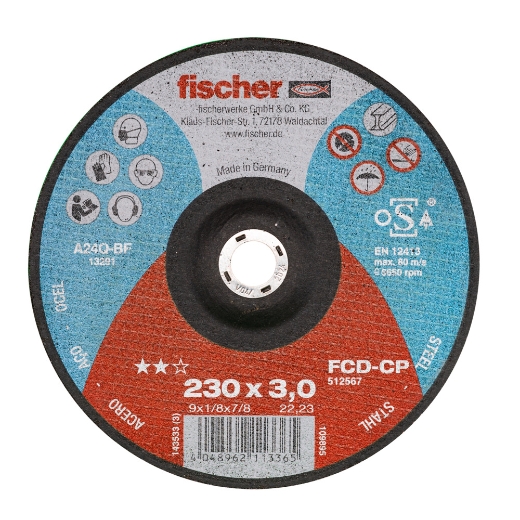 FISCHER Trennscheibe CP 3,0/230 gekröpft Carbon