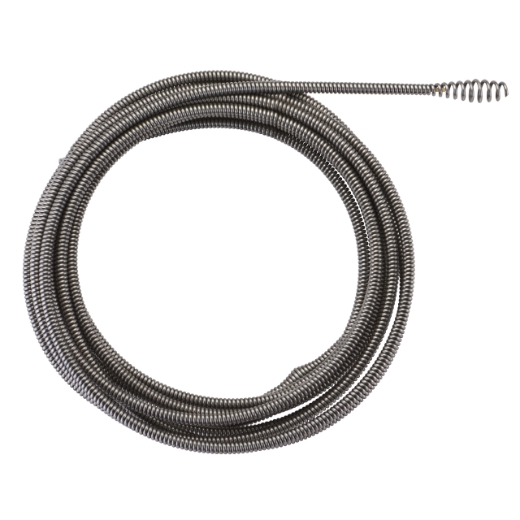 MILWAUKEE 6 mm x 7,6 m mit Keulenkopf Spirale für Akku-Rohrreiniger M12BDC