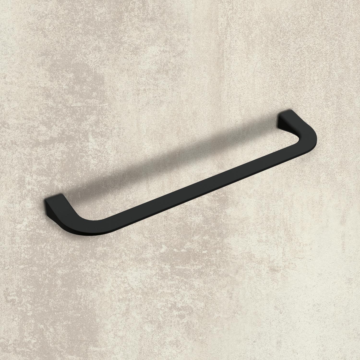 HETTICH Griff Lungro, Bohrabstand 160 mm, L 171 mm, B 11 mm, H 37 mm, Schwarz matt, 9348293