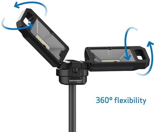 LED-Strahler TOWER 5 CONNECT 45 W 2500-5000 lm IP30 SCANGRIP LED-Strahler TOWER 5 CONNECT 45 W 2500-5000 lm IP30 SCANGRIP