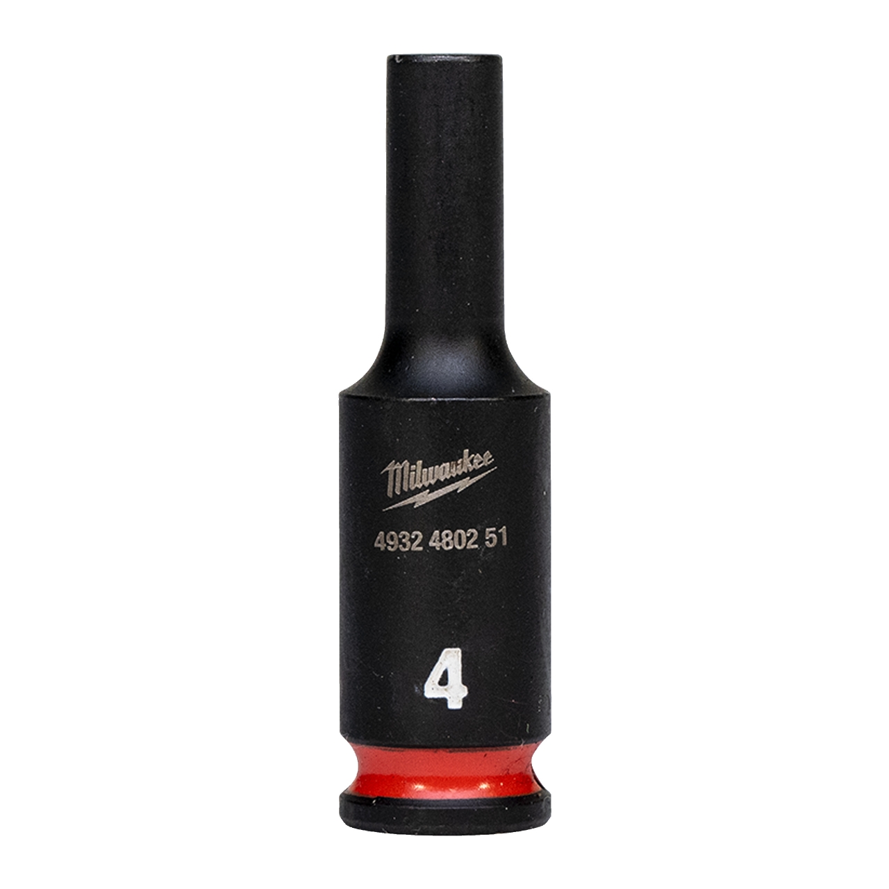 MILWAUKEE 4 x 50 mm SHOCKWAVE Schlagnuss 1/4" lang