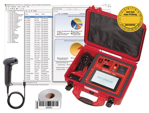 BENNING Gerätetester ST 755+ Set m.Schutzleiter-/Isolationswiderstand 1 Set BENNING