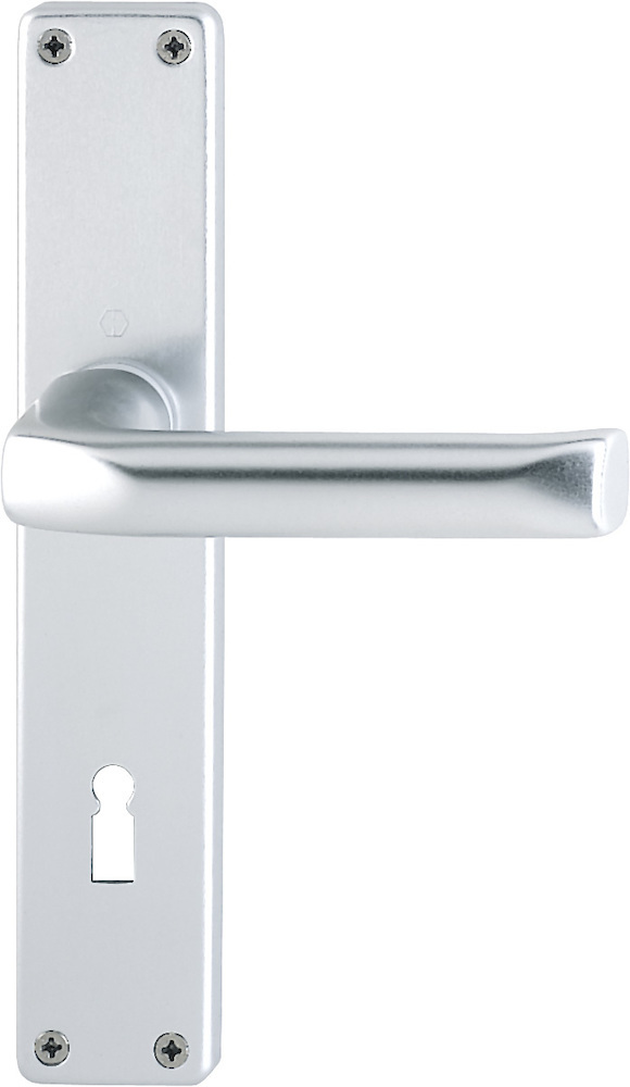 HOPPE® Drückergarnitur mit Langschild London 113/202SP, Aluminium, 6675326 HOPPE® Drückergarnitur mit Langschild London 113/202SP, Aluminium, 6675326