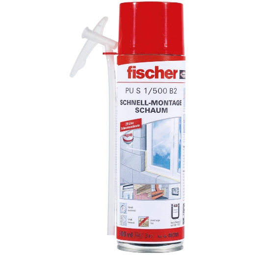 FISCHER Schnellmontageschaum PU S 500 B2