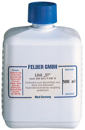 FELDER Lötöl ST 500 ml Flasche DIN/EN29454-1 FELDER
