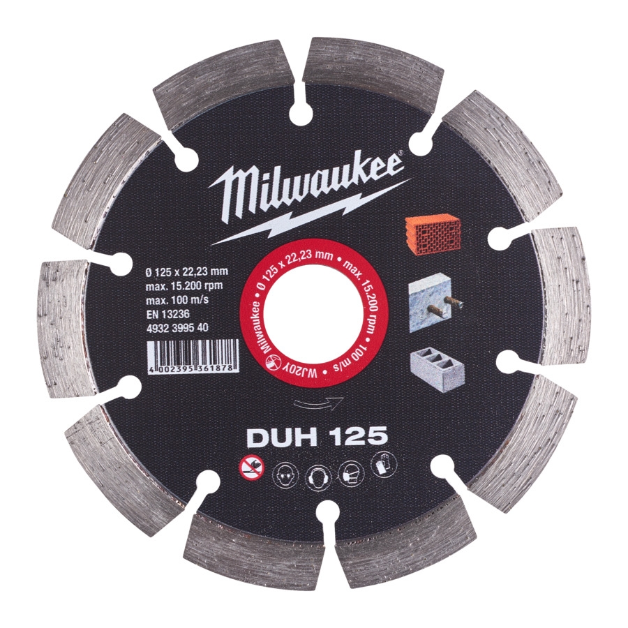 MILWAUKEE für harte Materialien Diamanttrennscheibe DUH 125 mm