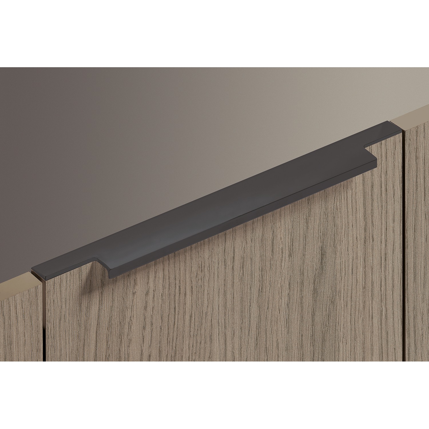 HETTICH Griffleiste Lamezia, L 795 mm, B 39 mm, Schwarz matt, 9265980