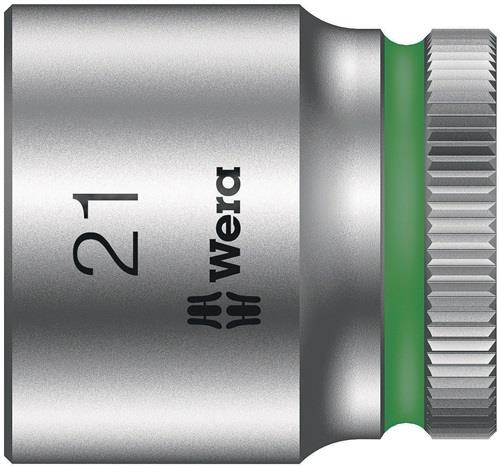 WERA Steckschlüsseleinsatz 8790 HMB Außen-6-kant SW21mm L.30mm 4-kt3/8Zoll CV verchr.