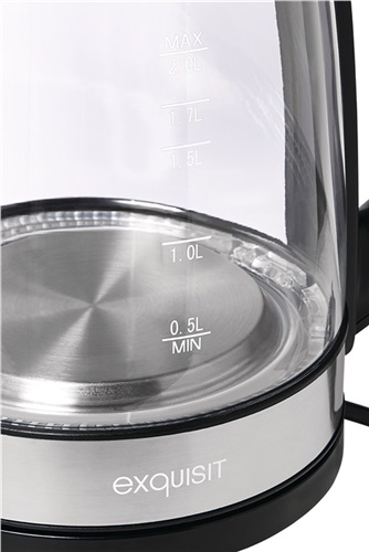 Nordwest Wasserkocher WK 3501 swg 2200 W schwarz ,2l 1,1kg Glas,VA LED blau EXQUISIT Nordwest Wasserkocher WK 3501 swg 2200 W schwarz ,2l 1,1kg Glas,VA LED blau EXQUISIT