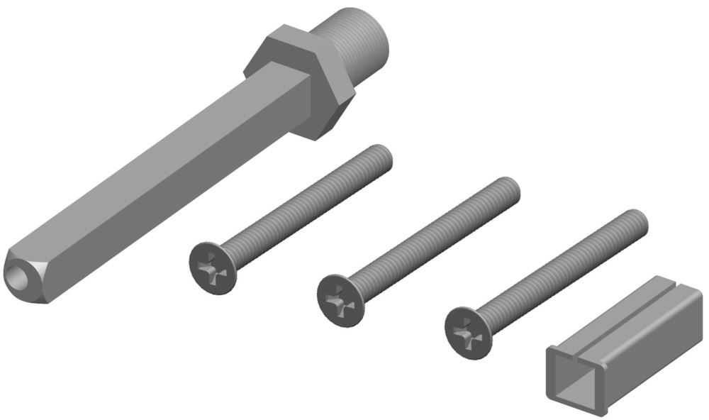 HERMAT Befestigungsset Schutz-Wechselgarnitur 4091.WG, VK 8 mm, mit Hülse 8/10,