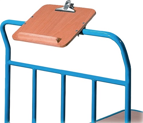 FETRA Schreibtafel HO m.Papierklammer u.Stiftablage f.Plattformwagen DIN A4 quer