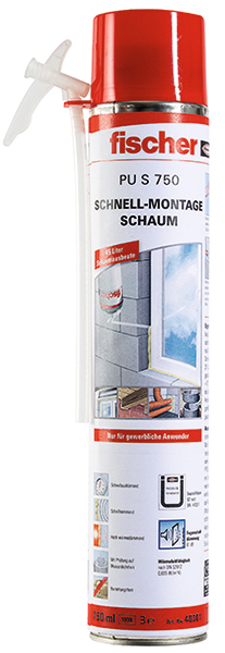 FISCHER Schnellmontageschaum Standard PU S 500/750