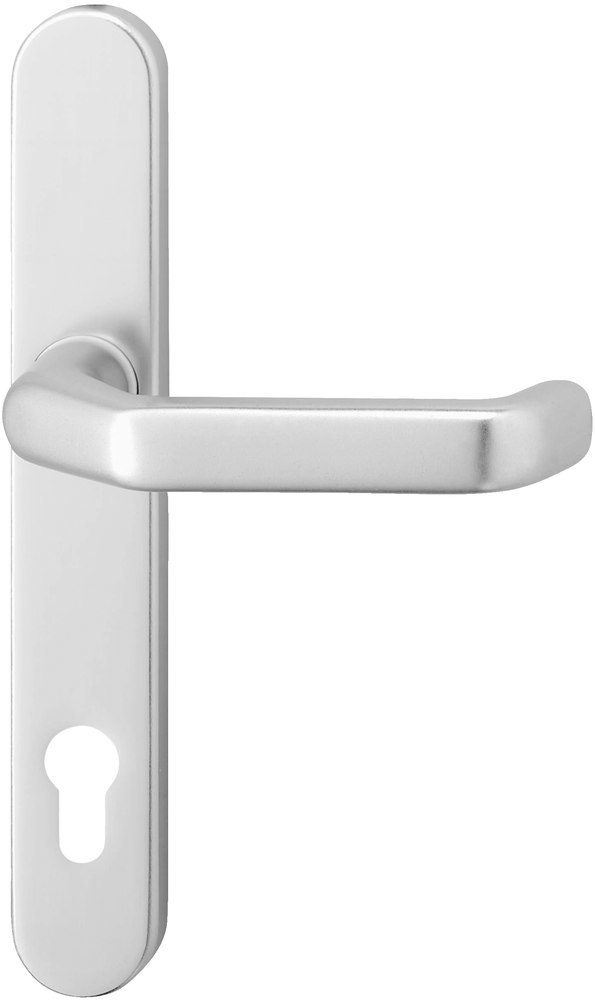 EDI Drücker-Halbgarnitur mit Langschild Kronos 1200/0135, Aluminium