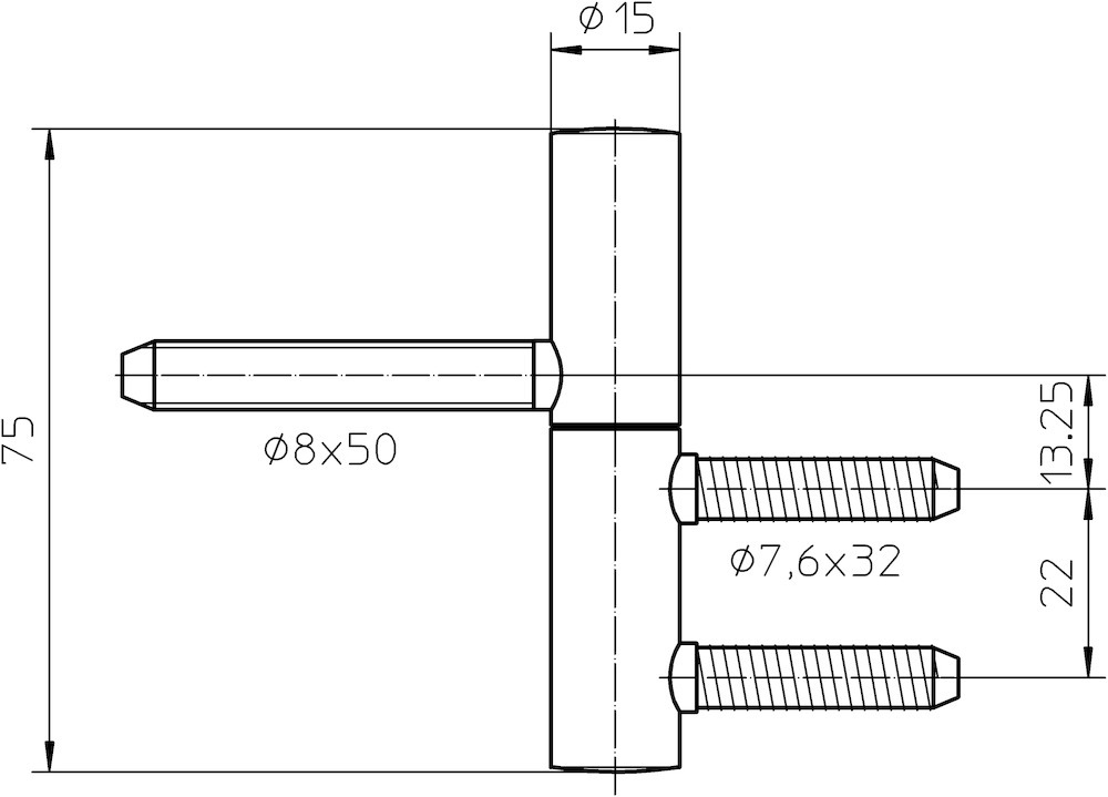 SIMONSWERK Einbohrband BAKA® B 1-15