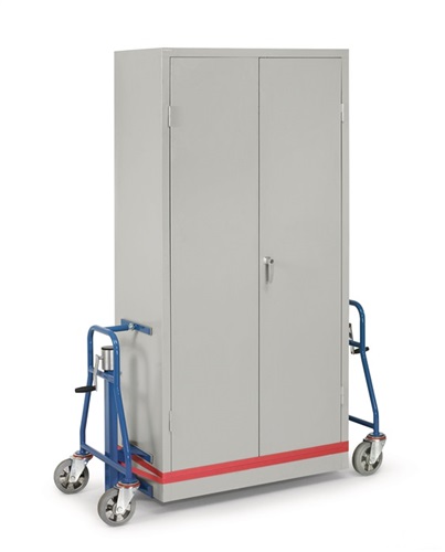 FETRA Möbelhubroller Trgf./PA 600 kg Vollgummi-Bereifung brillantblau 2St./Krt.