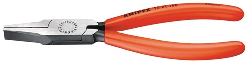 KNIPEX Flachzange Gesamt-L.140mm Kopf pol.schwarz atram.Ku.-Überzug KNIPEX