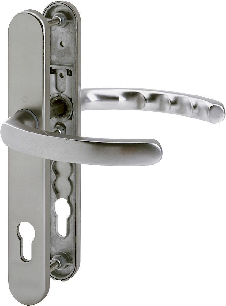 HOPPE® Drückergarnitur mit Schmalschild Luxembourg 1500/3357N, Aluminium, 6990881